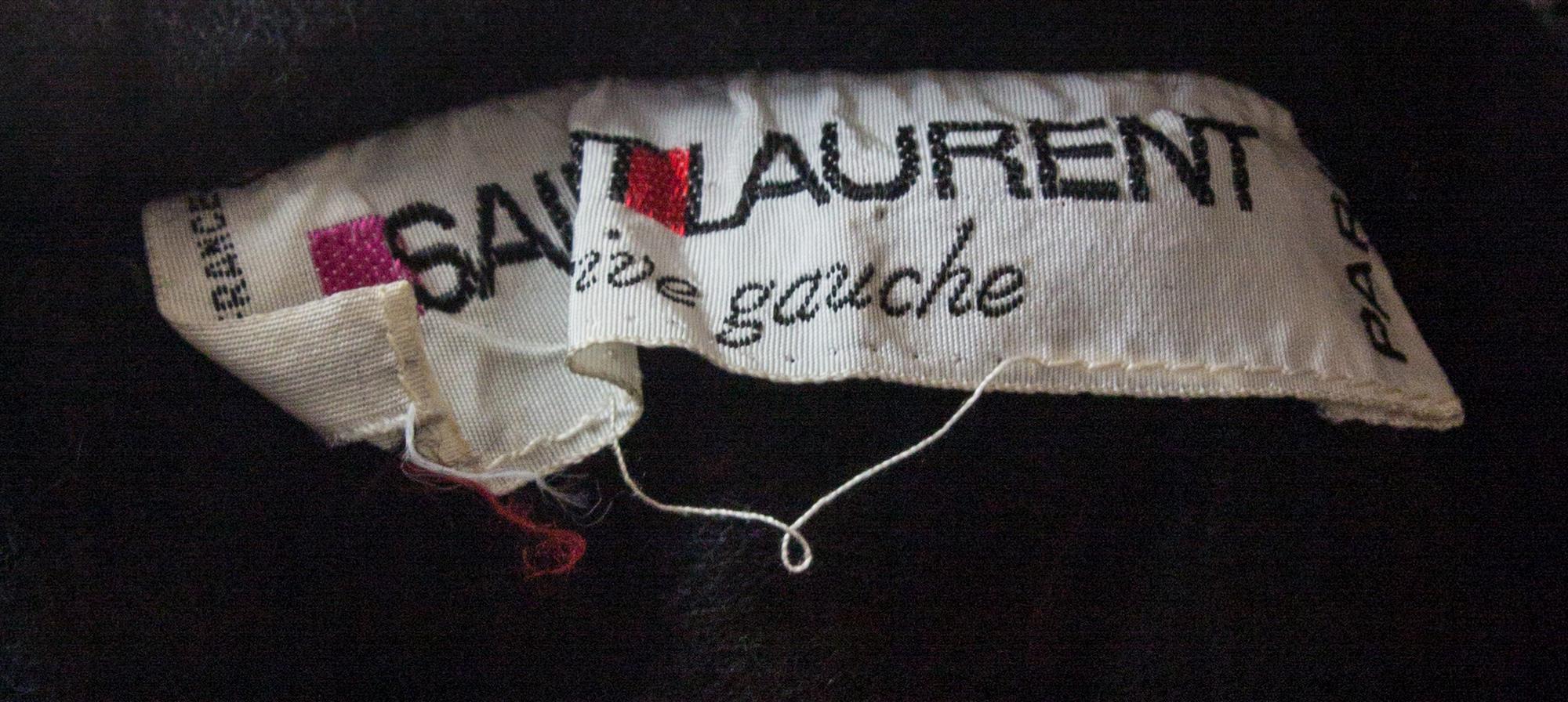 An Yves Saint Laurent Black Wool Cape,