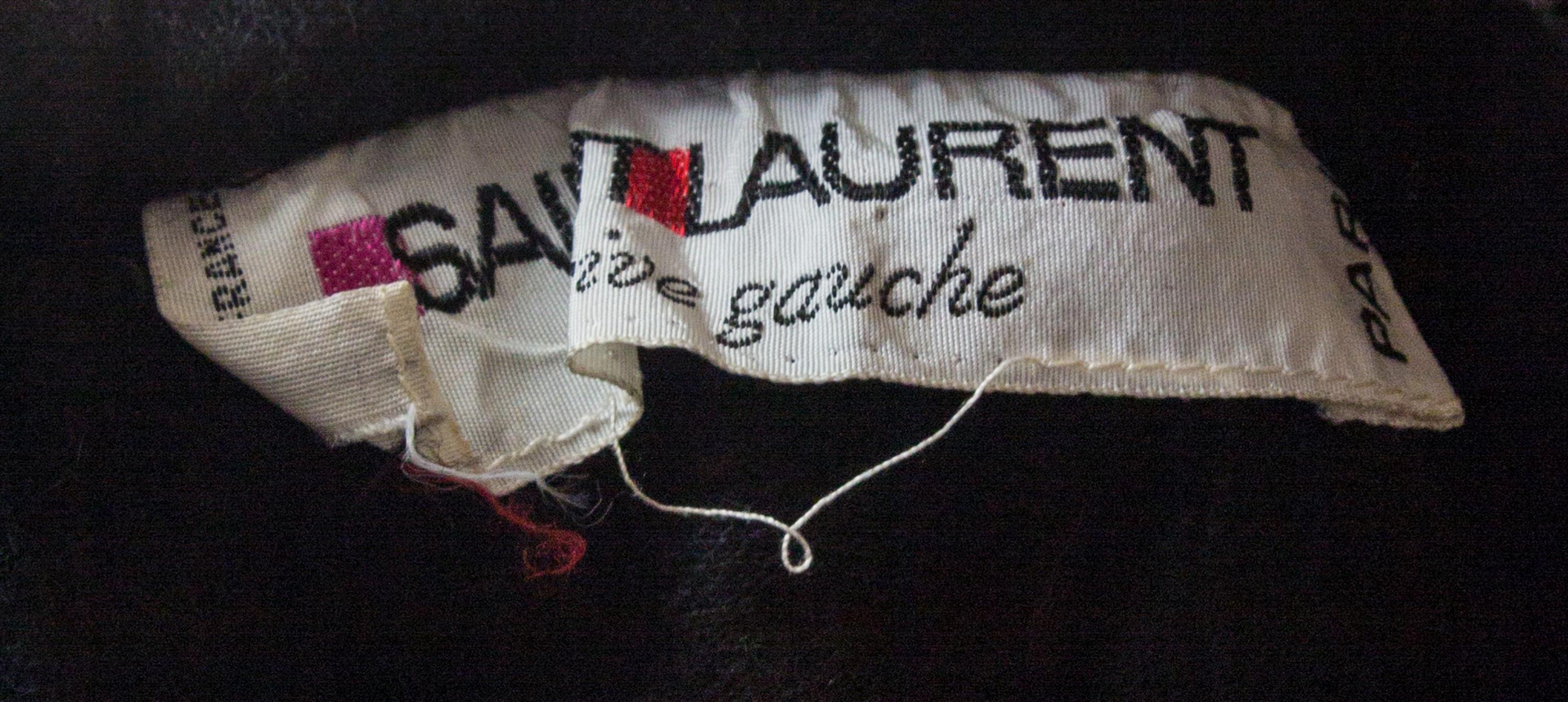 An Yves Saint Laurent Black Wool Cape,