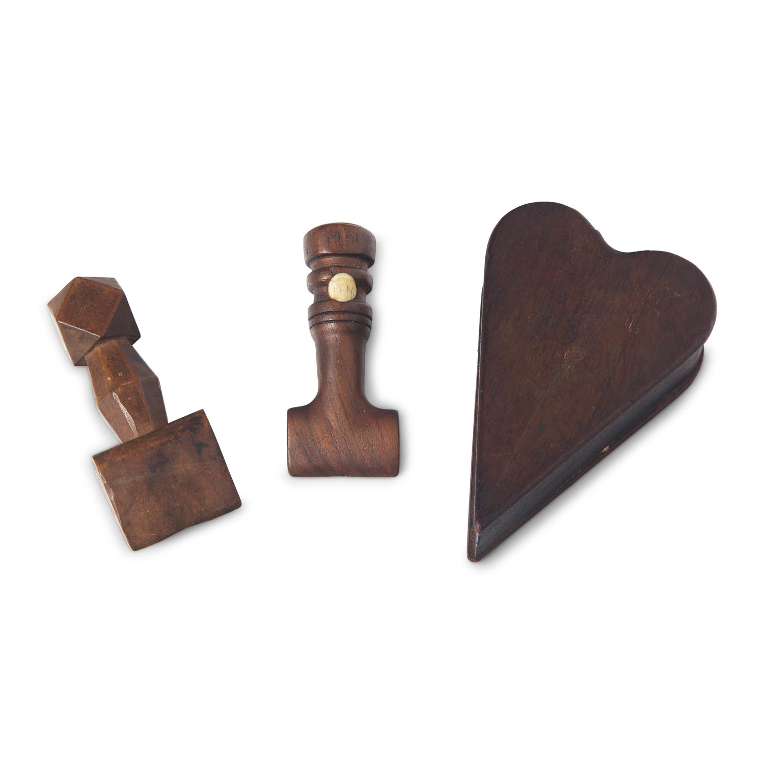 Three Carved Wood Items