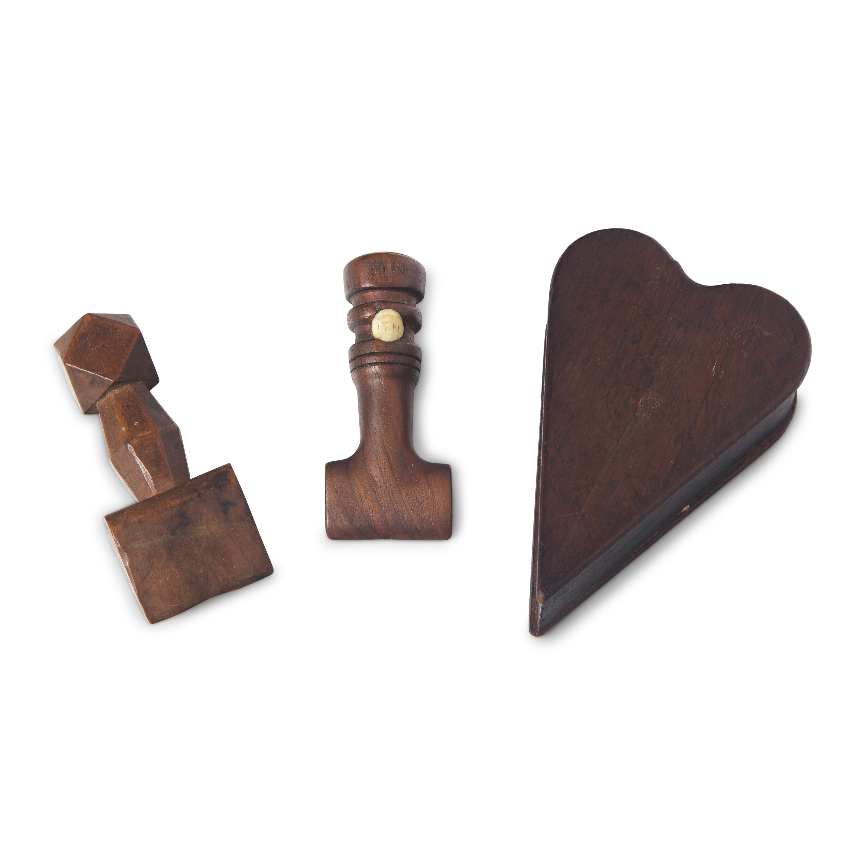 Three Carved Wood Items
