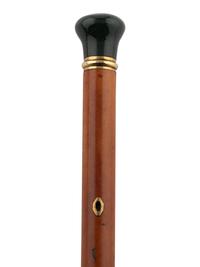 Two Gold Mounted Walking Sticks