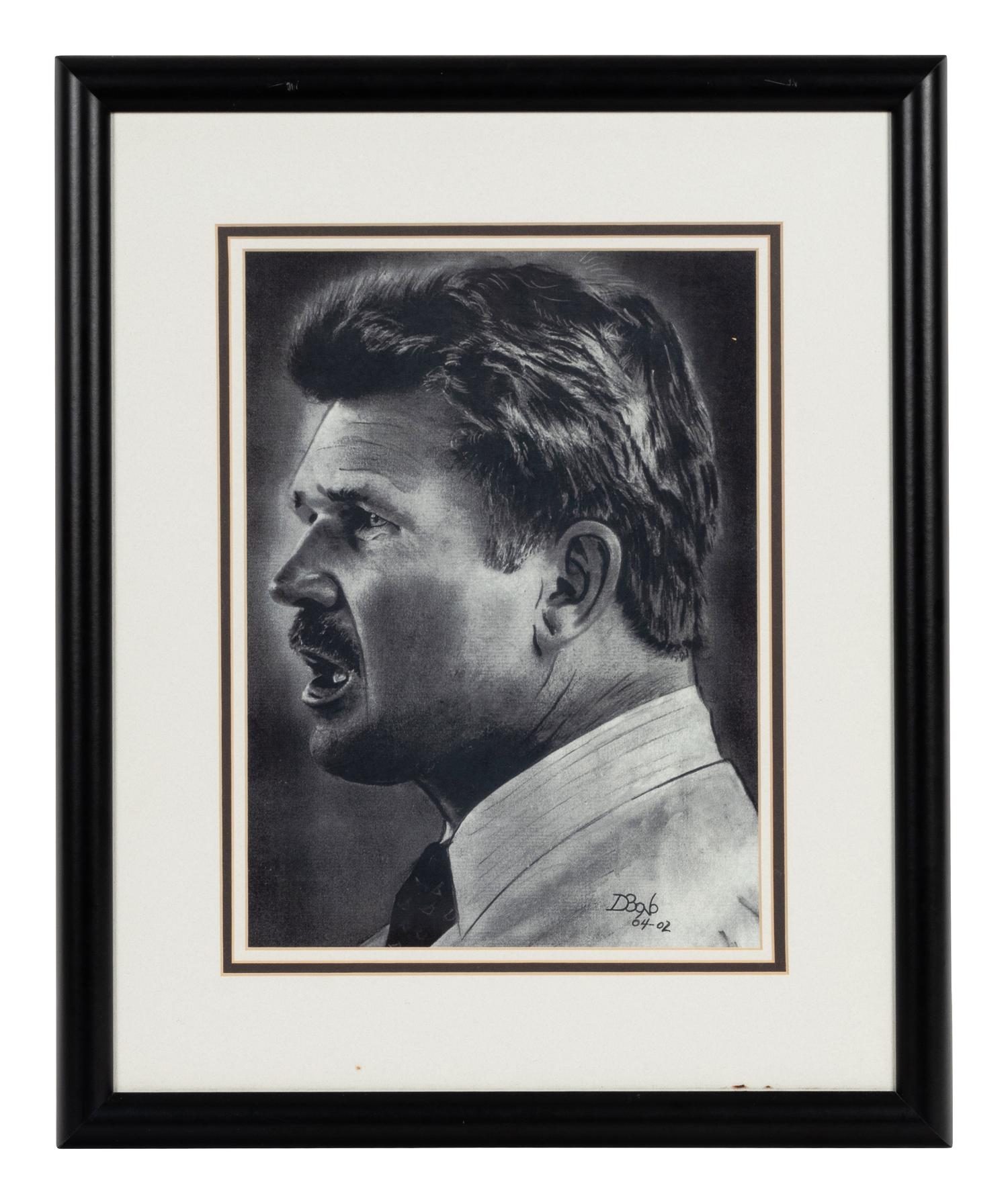 A Group of Five Mike Ditka Artworks Formerly Displayed at Mike Ditka’s Restaurant