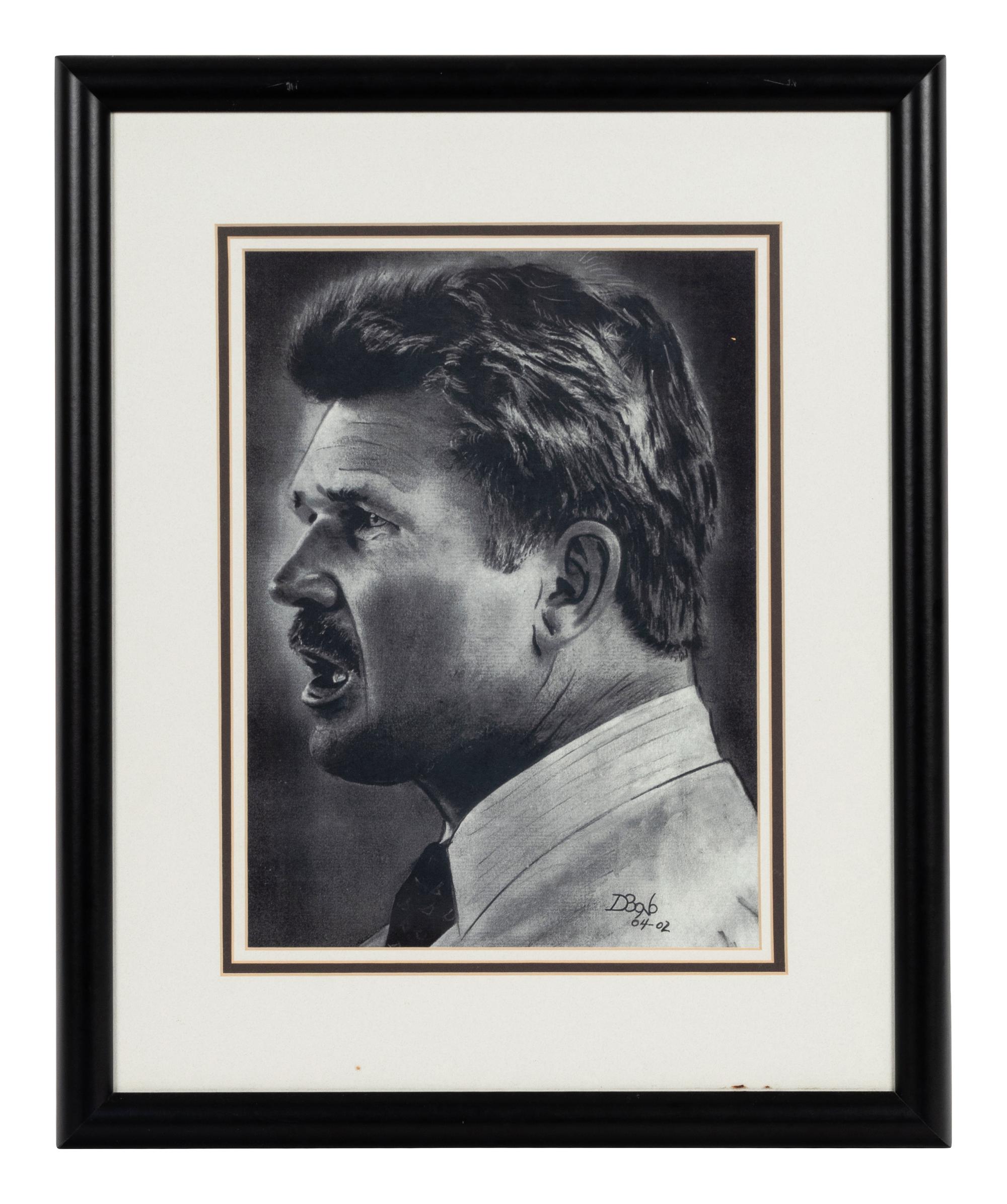 A Group of Five Mike Ditka Artworks Formerly Displayed at Mike Ditka’s Restaurant