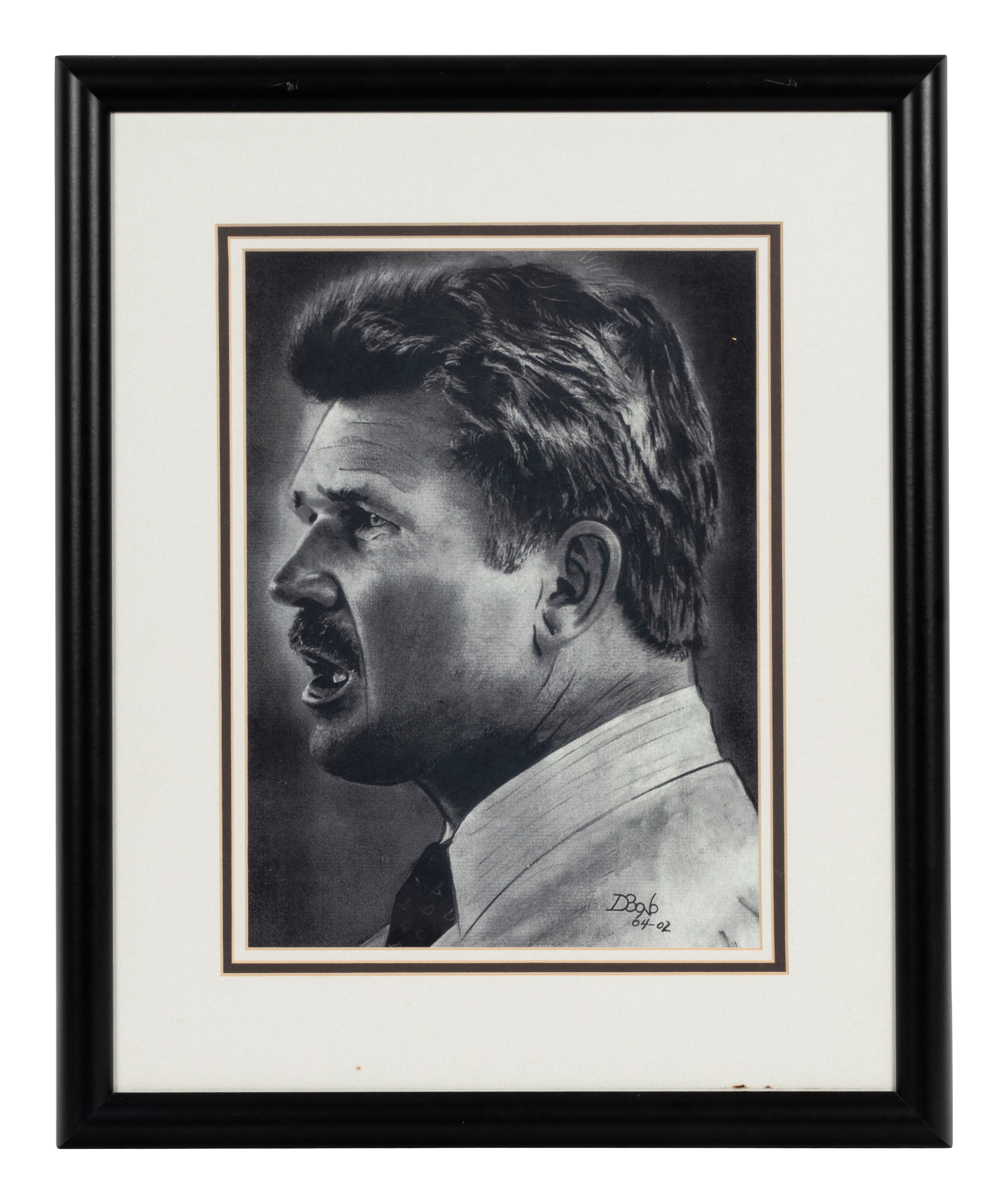 A Group of Five Mike Ditka Artworks Formerly Displayed at Mike Ditka’s Restaurant