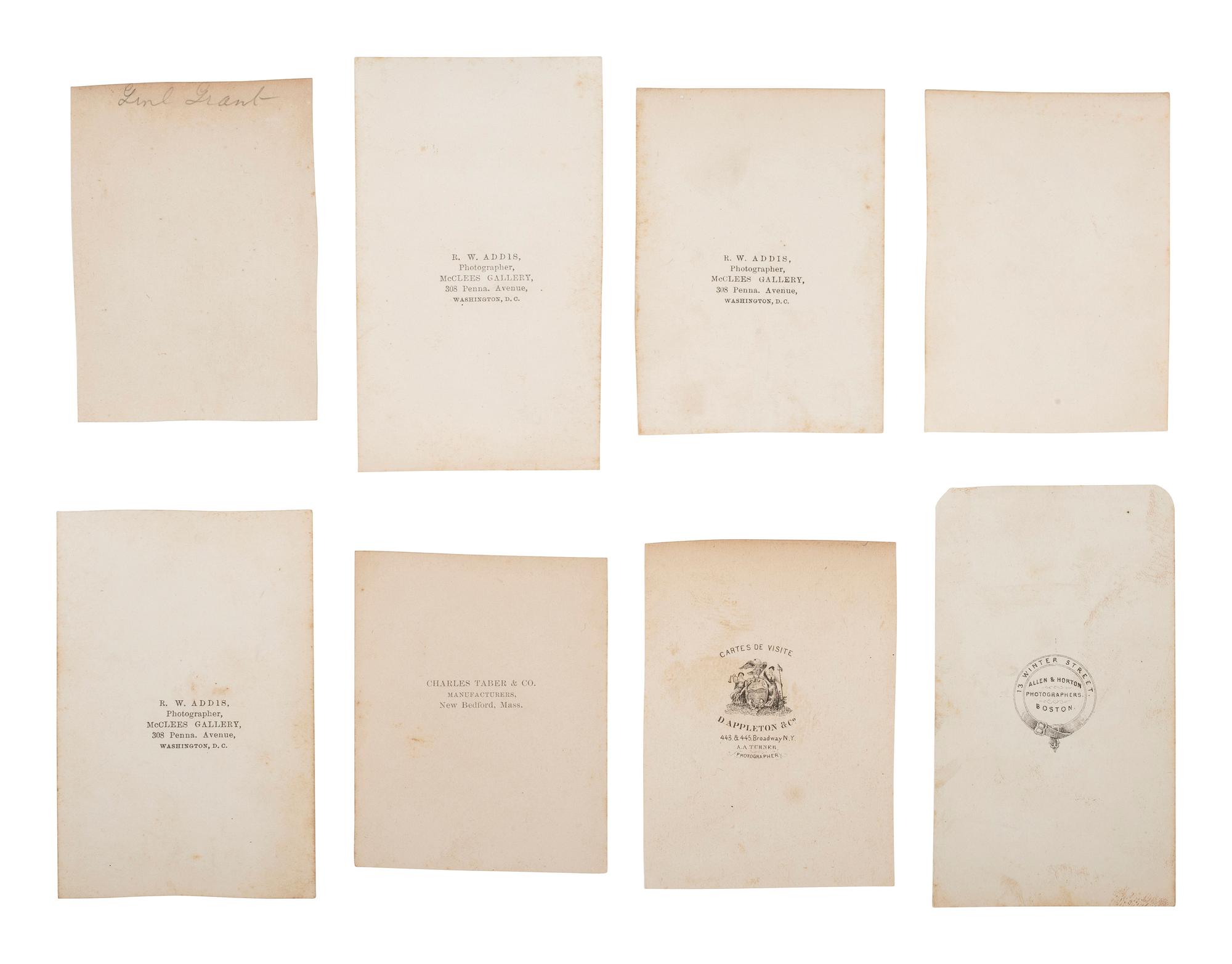 [CIVIL WAR - ARMY OF POTOMAC]. A group of 18 CDVS of Union generals, incl. Heintzelman (autographed), Meigs, McDowell, & Prince.