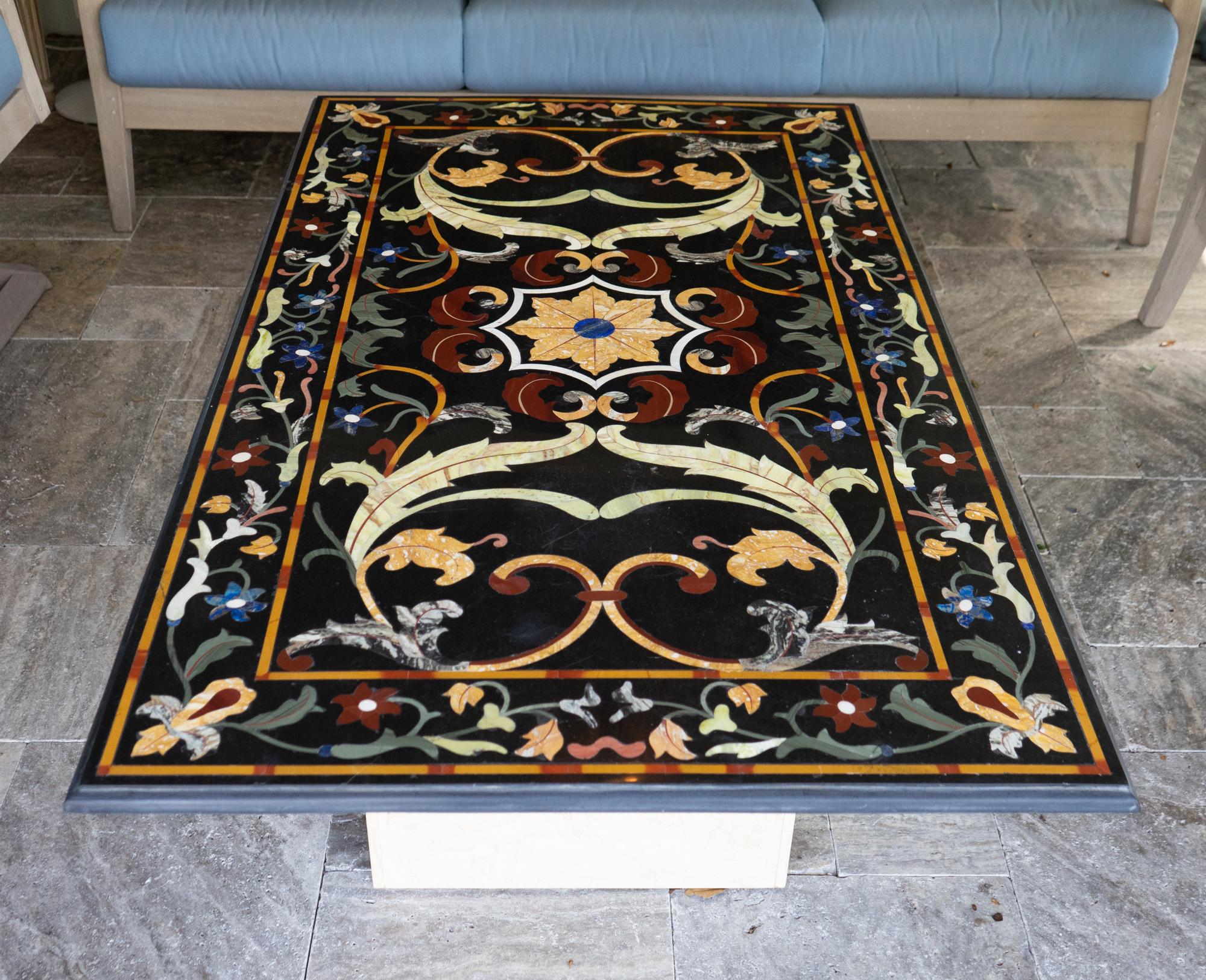 An Italian Pietra Dura Table Top — 20TH CENTURY