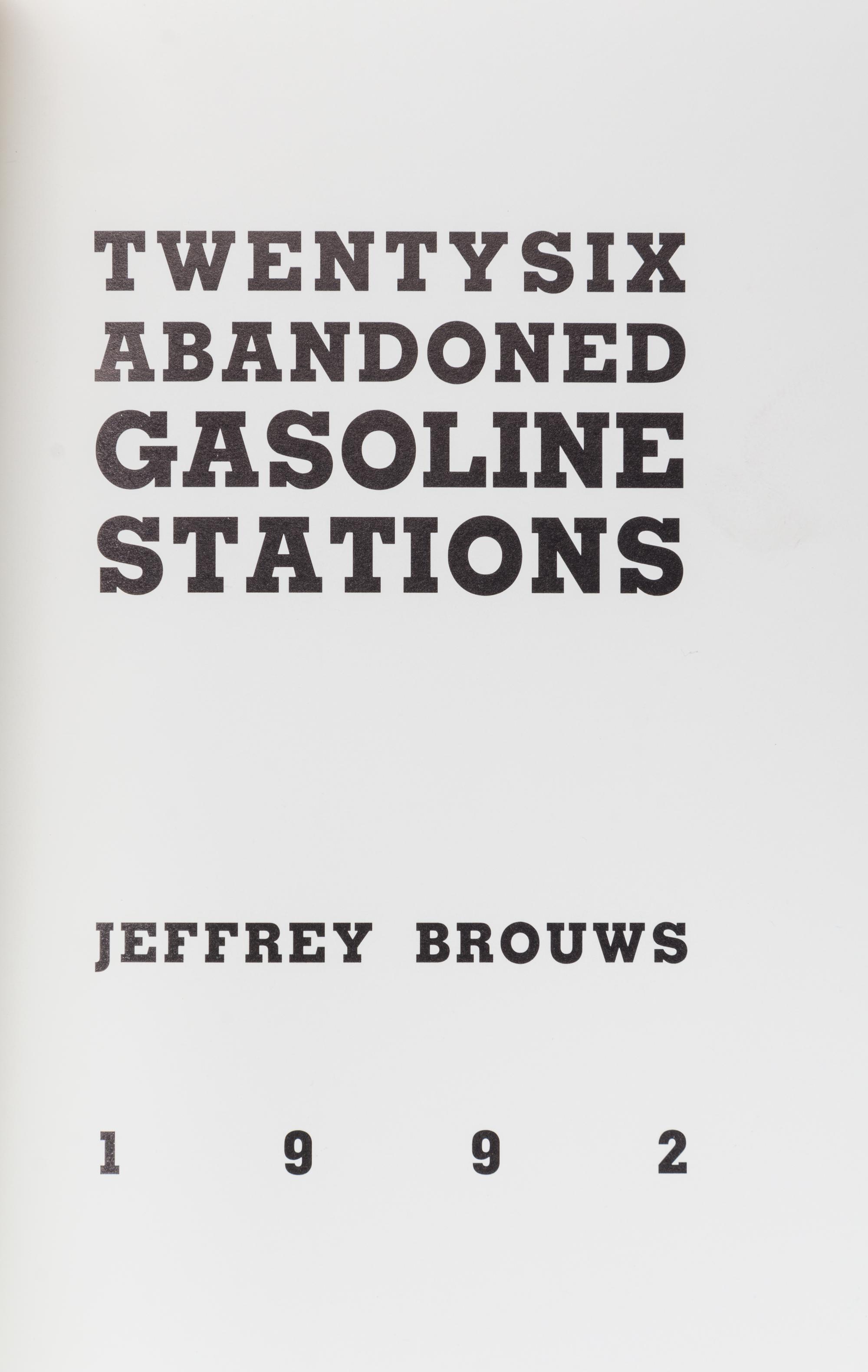 RUSCHA, ED. Twentysix Gasoline Stations. Alhambra, CA, 1969. With three others imitating Ruscha's works (4 total)