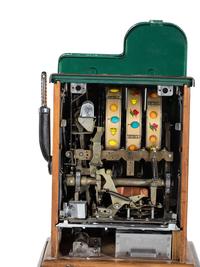 A Bell-Fruit-Gum 10 Cent Diamond Front Slot Machine