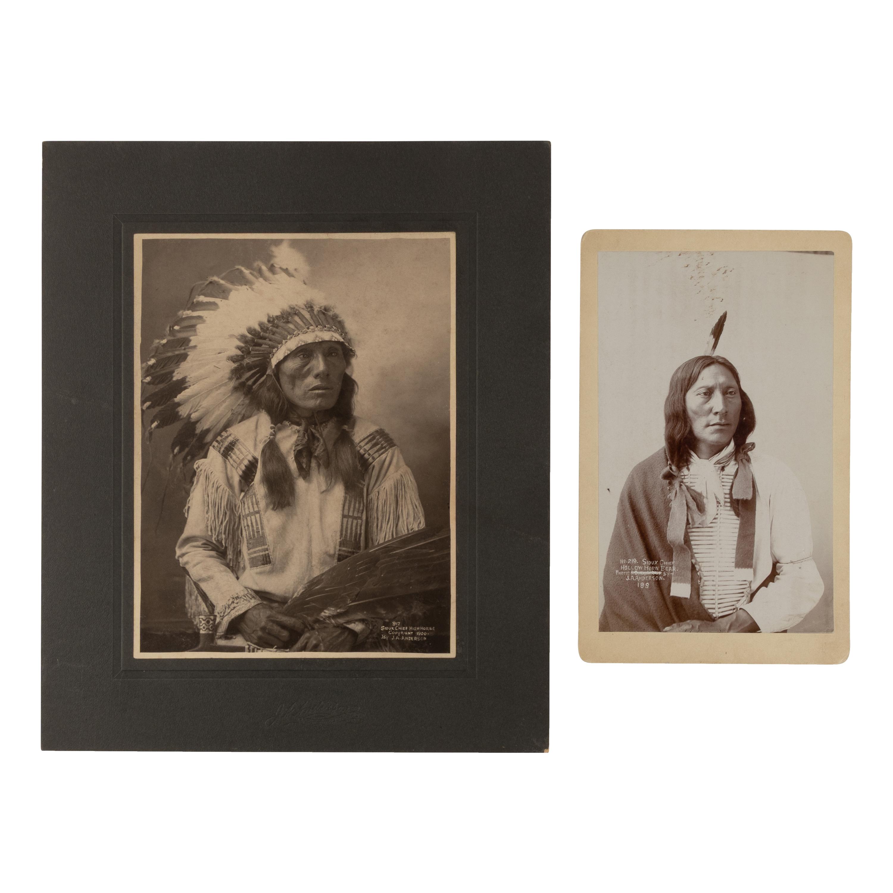 John A. Anderson (Swedish, 1869-1948) — Hollow Horn Bear and High Horse, Sioux Leaders