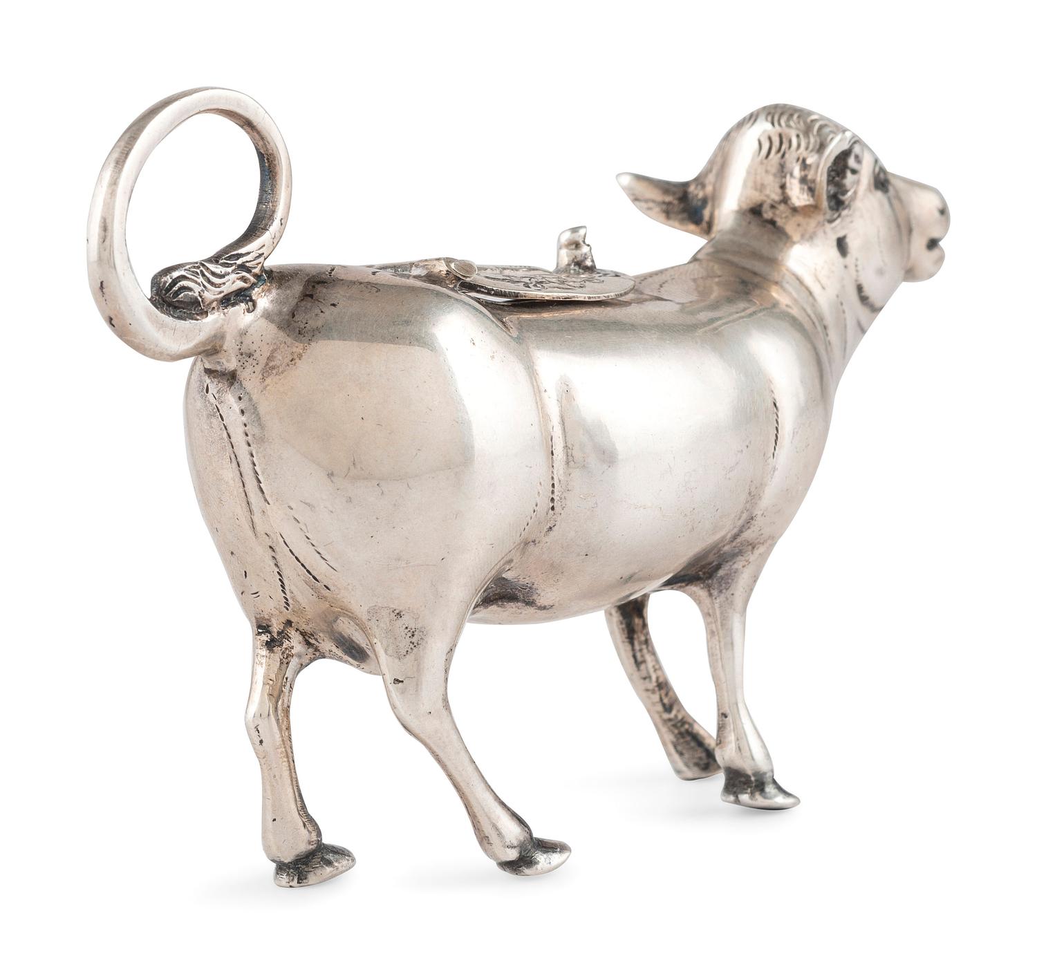 A German Silver Cow Creamer