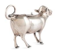 A German Silver Cow Creamer