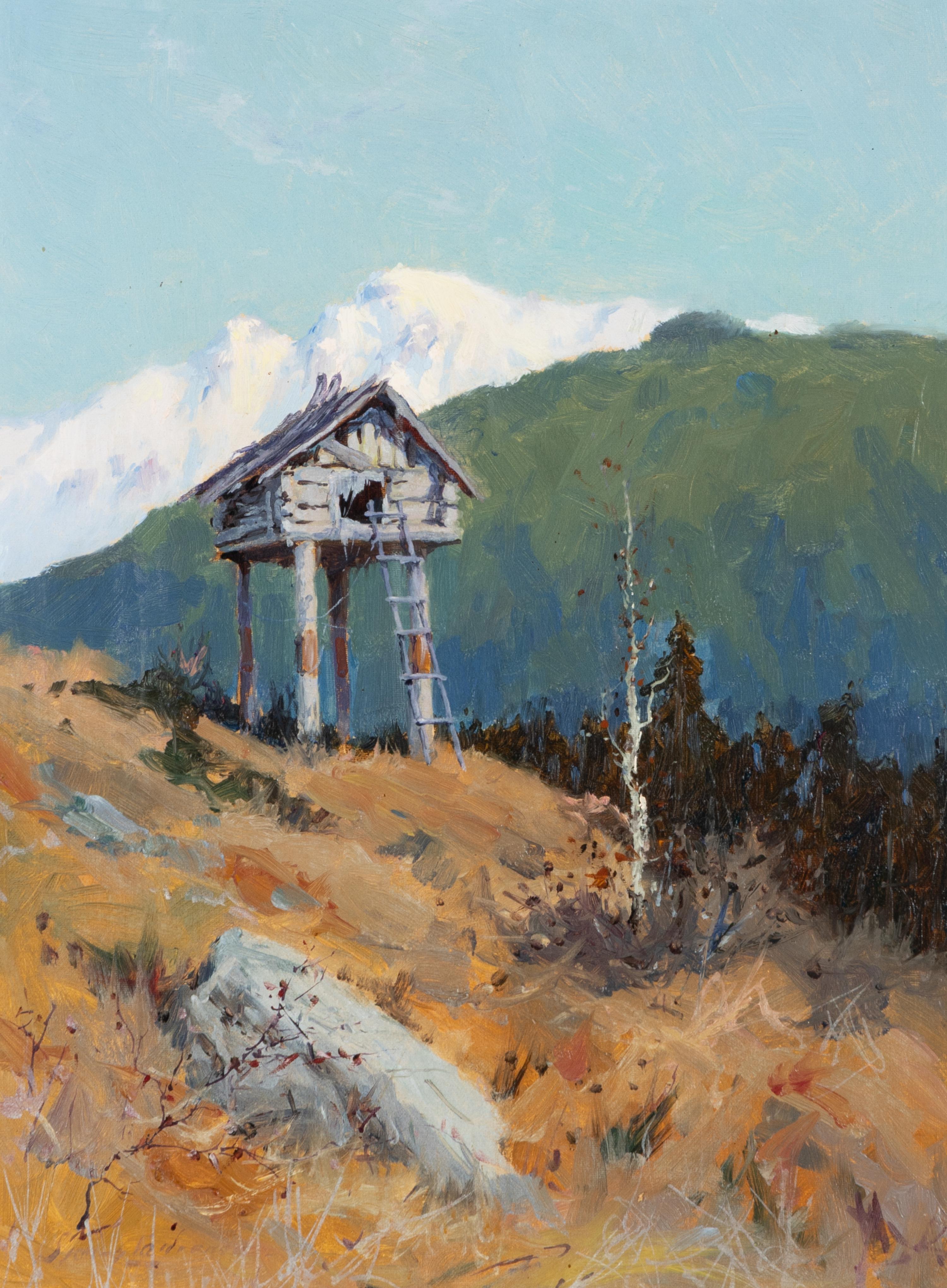 Sydney Mortimer Laurence (American, 1865-1940) — Old Cache in the Hills, Alaska , 1936