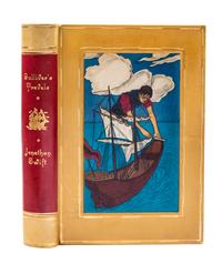 (WEITZ-COLEMAN; RACKHAM, ARTHUR) SWIFT, JONATHAN. Gulliver's Travels. London, 1909. Finely bound by Herbie Weitz.