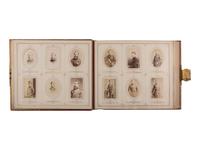 [EARLY PHOTO] English album presented to Capt. Bradley cont. 140+ photos, incl. military subjects.