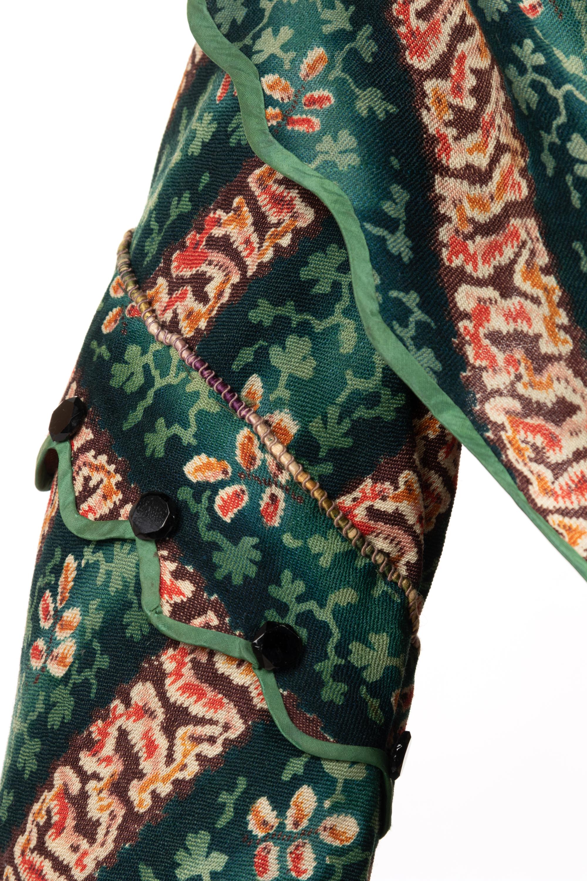 Printed Wool Day Dress, 1850s