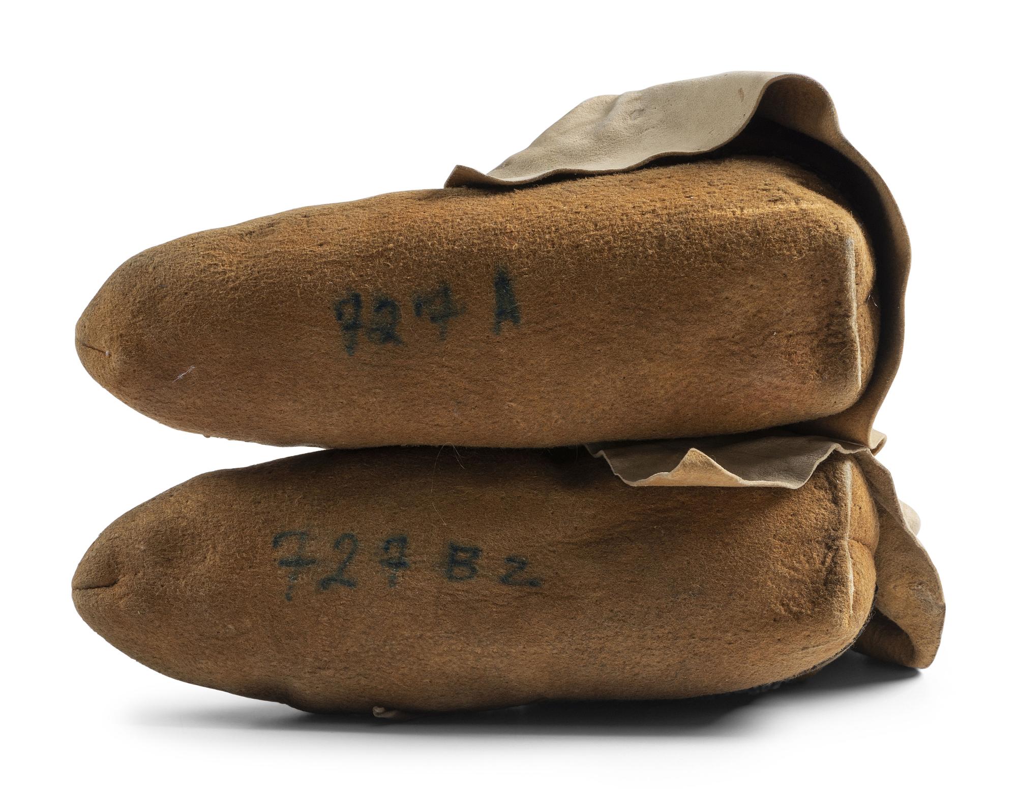 Cree Beaded Smoke Tanned Moccasins