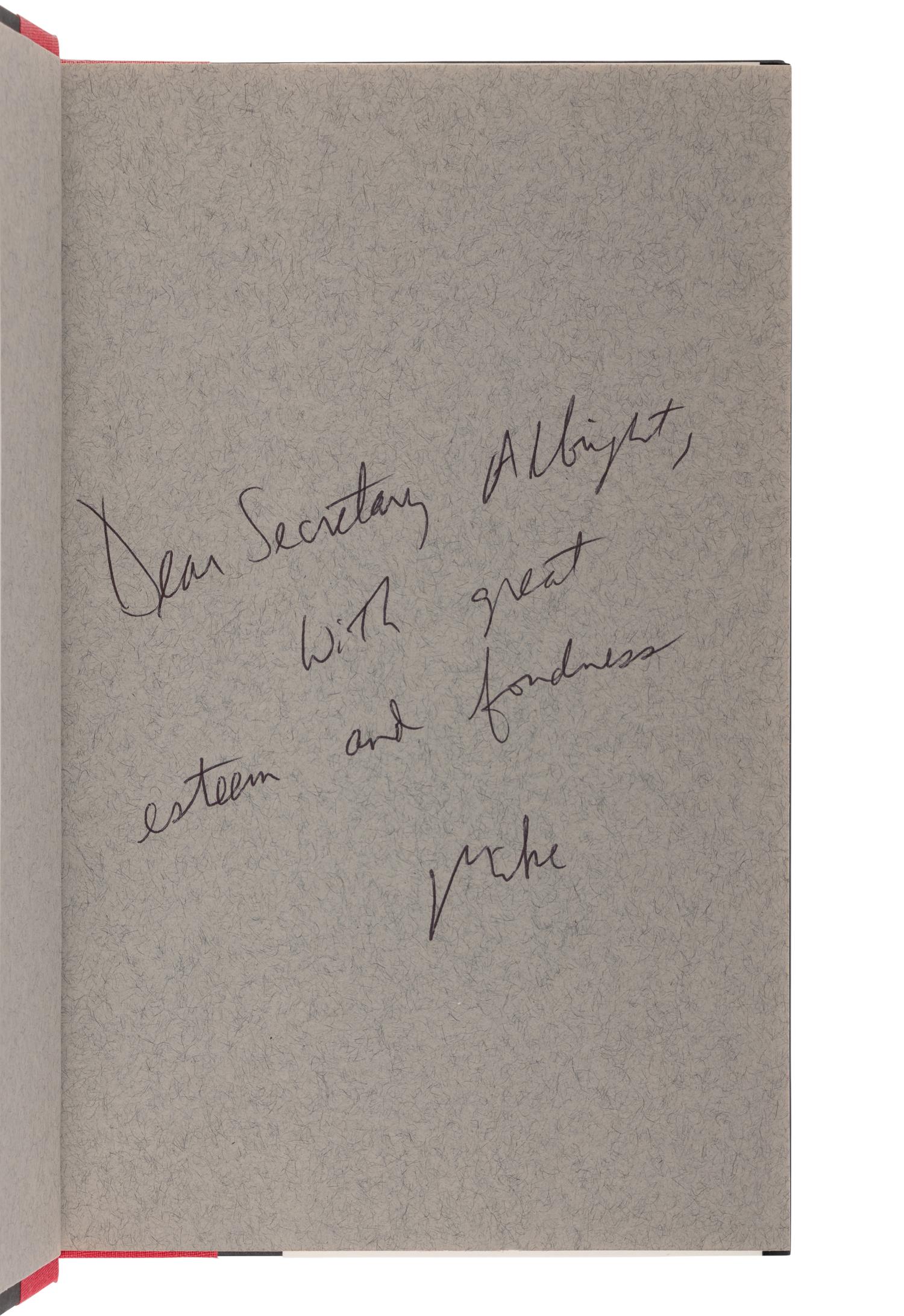 NUCLEAR WARFARE A group of 6 FIRST EDITIONS, a few INSCRIBED TO SECRETARY ALBRIGHT: