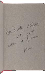 NUCLEAR WARFARE A group of 6 FIRST EDITIONS, a few INSCRIBED TO SECRETARY ALBRIGHT:
