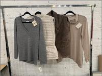 Four Brunello Cucinelli Tops: Three Knits, One Puff Vest, 2000s