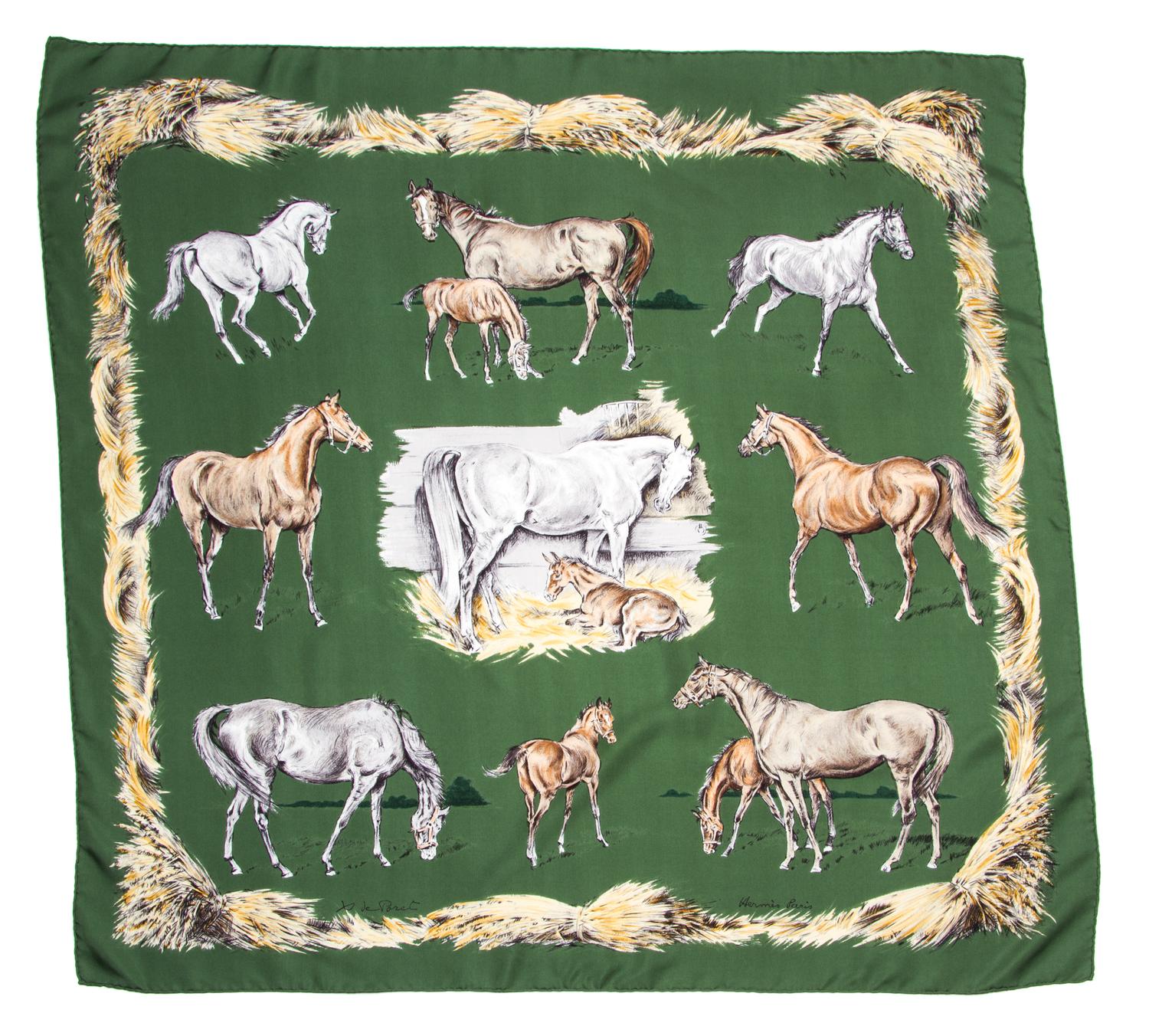 An Hermes 90cm Silk Scarf, 36" x 36".