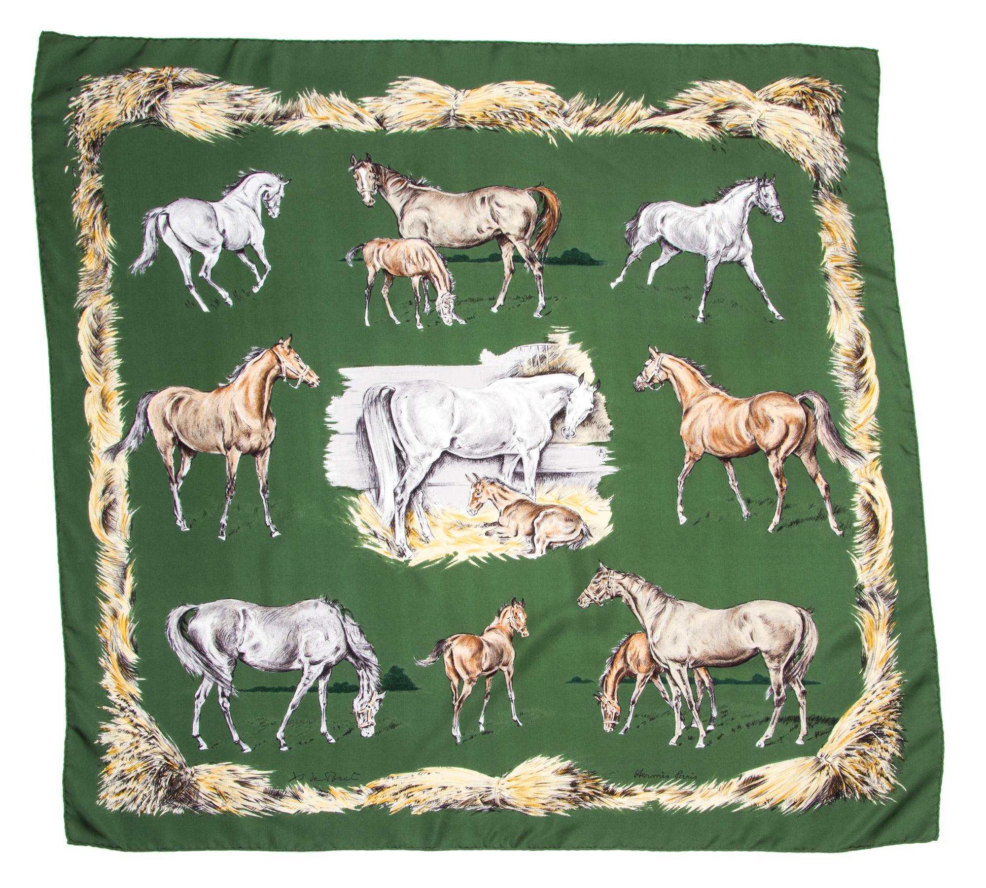 An Hermes 90cm Silk Scarf, 36" x 36".