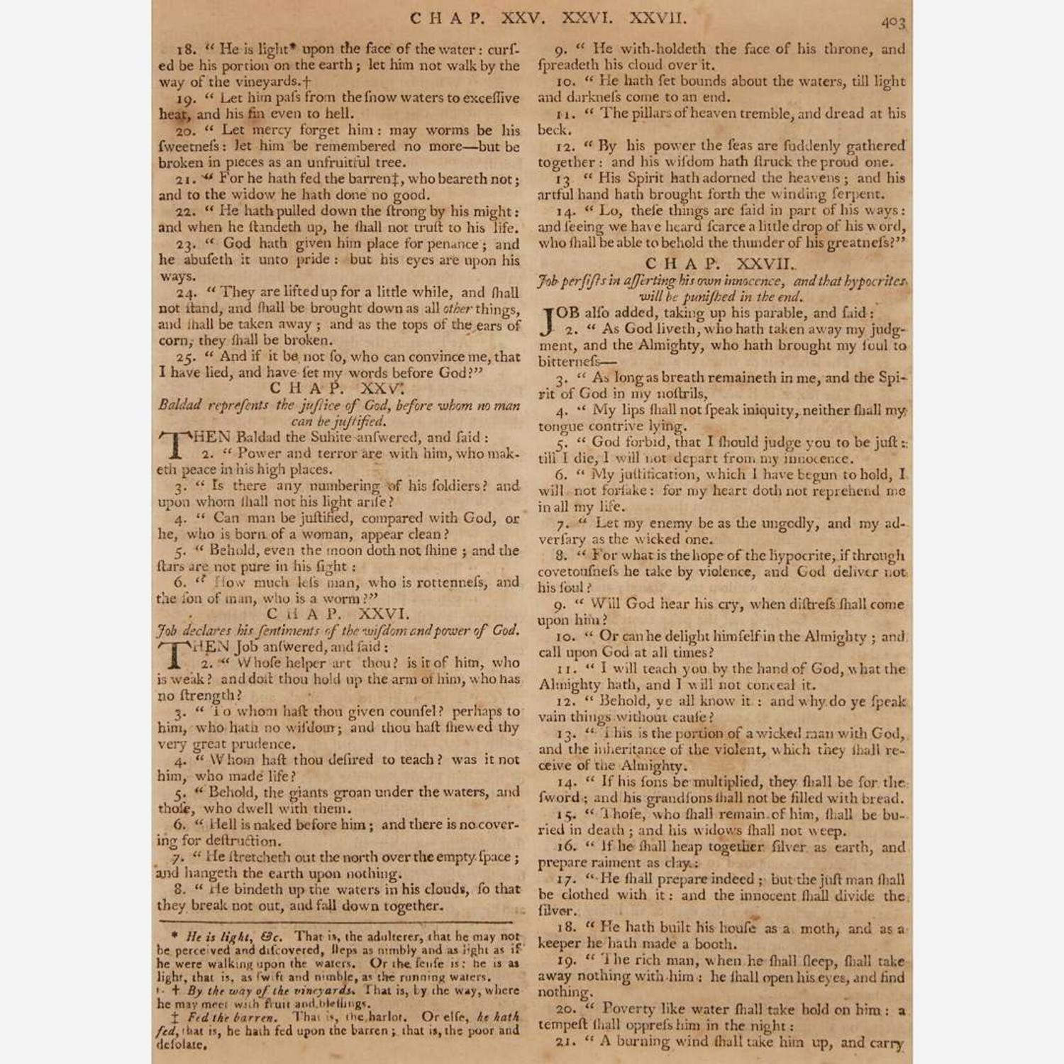 [Americana] (Zinman, Michael) The American Bible: Original Leaves from Rare and Historic Bibles...