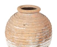 A Large Terra Cotta Jar with Traces of White Pigment — 20TH CENTURY