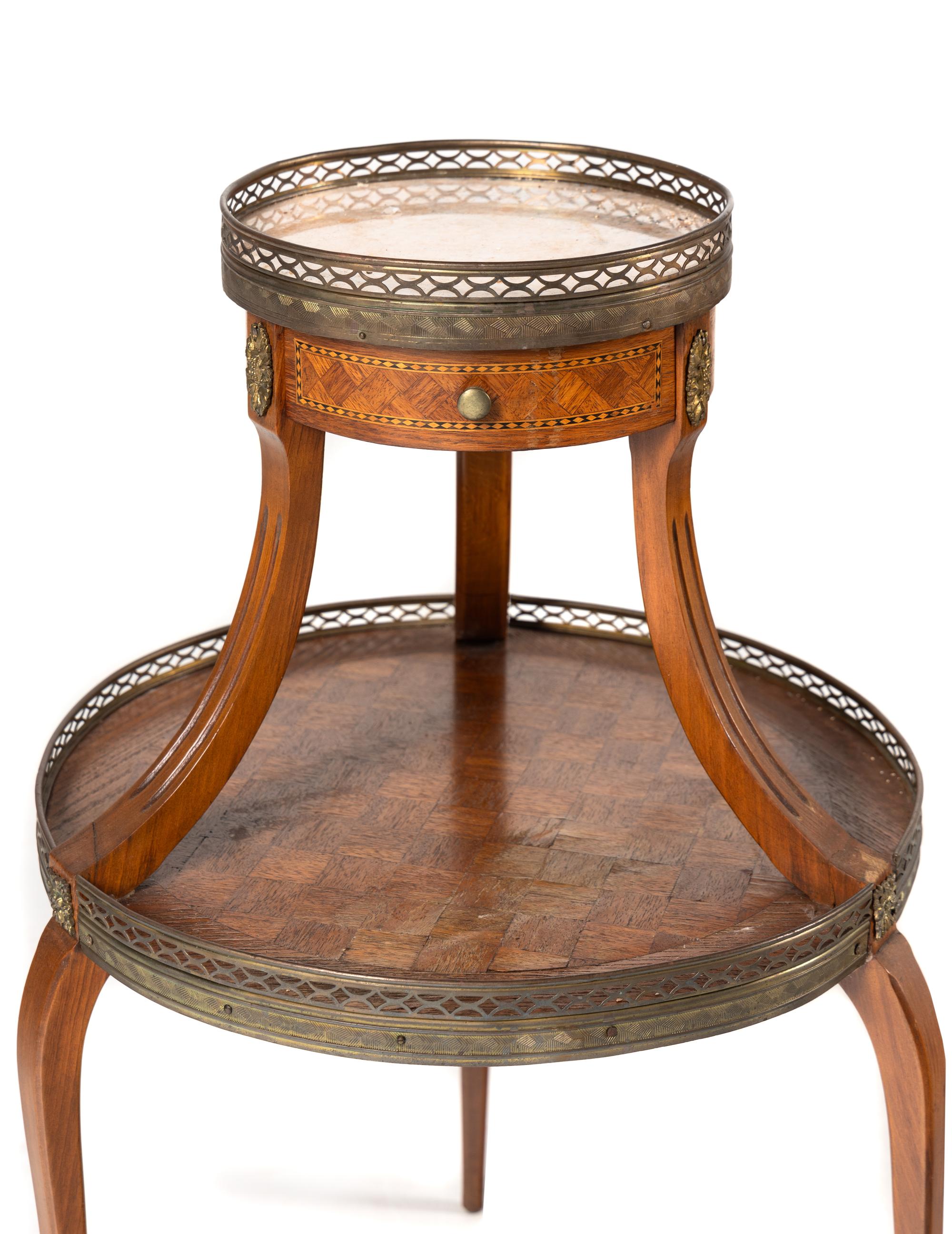 A Pair of Louis XVI Style Side Tables