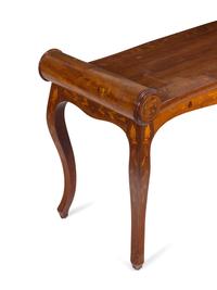 A Dutch Marquetry Hall Bench