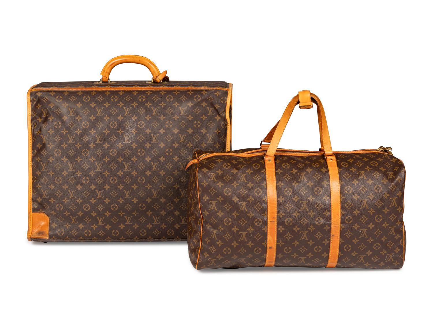 Louis Vuitton, Keepall 55 & Folding Garment Bag