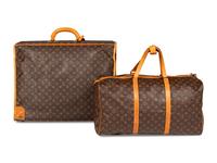 Louis Vuitton, Keepall 55 & Folding Garment Bag