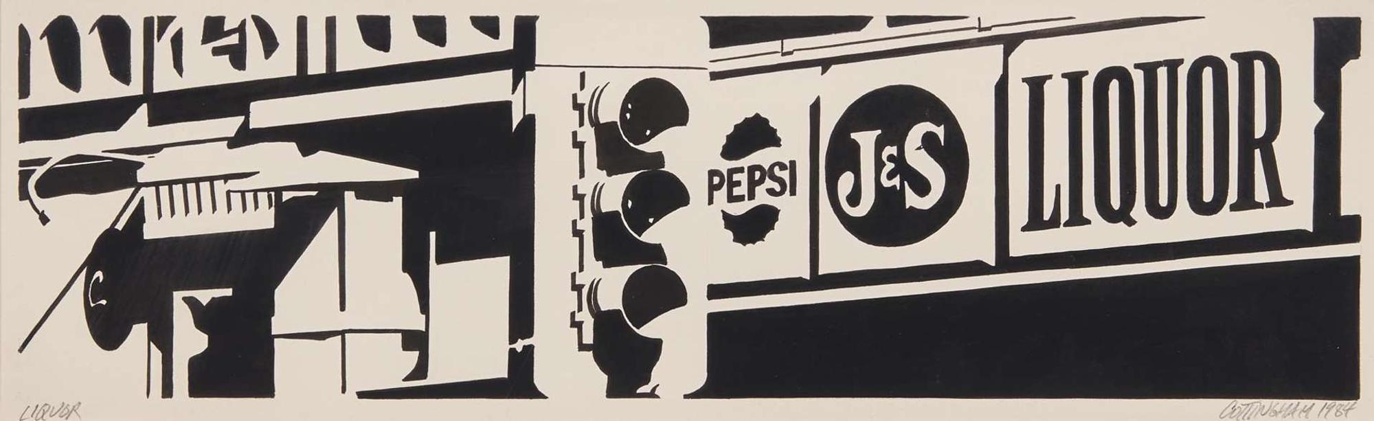 Robert Cottingham (American, B. 1935) - Liquor