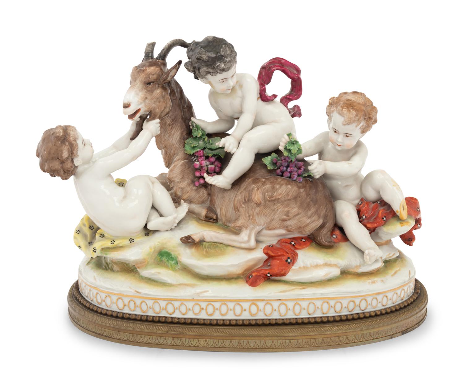 A Volkstedt Porcelain Figural Group