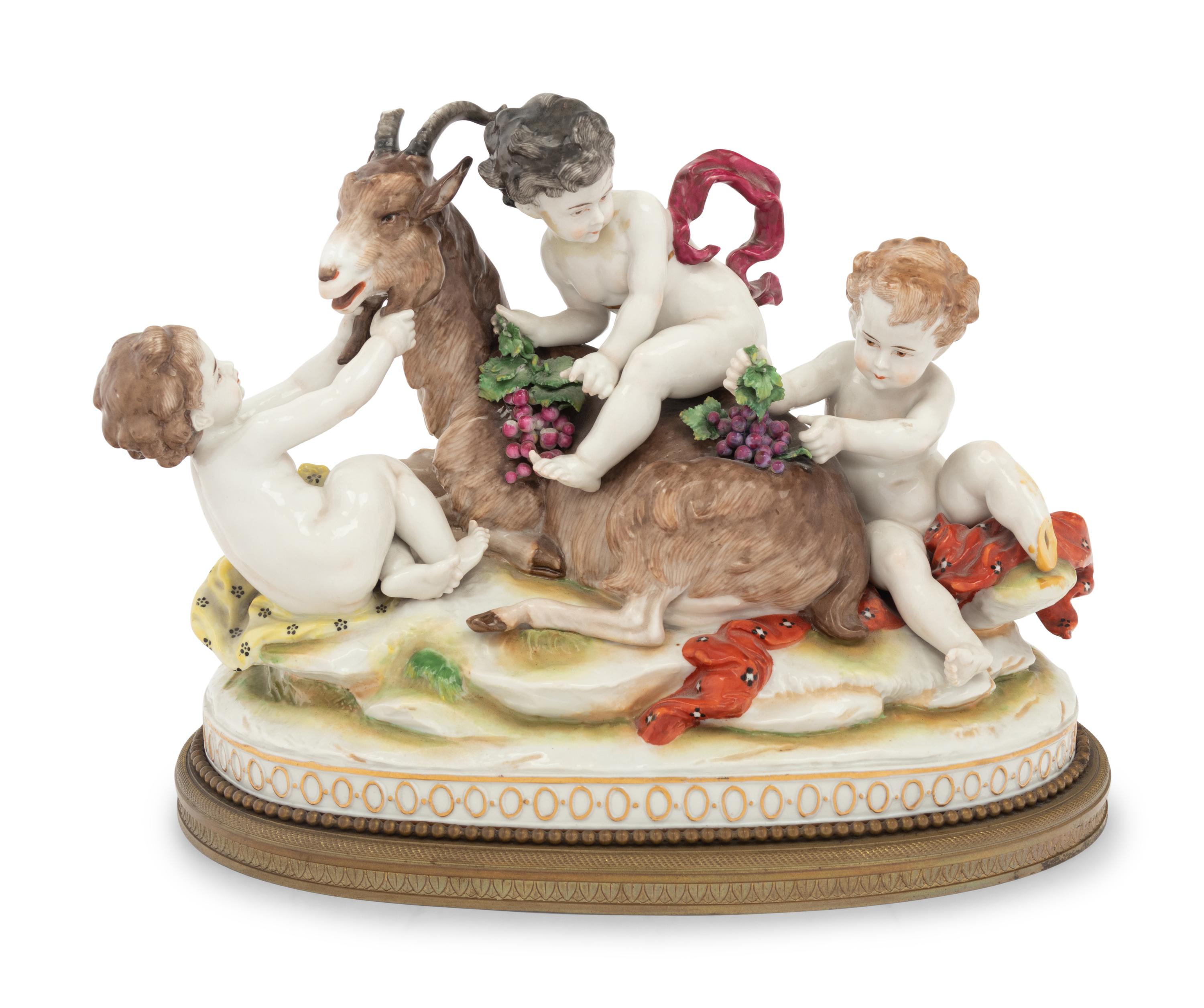 A Volkstedt Porcelain Figural Group
