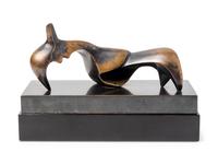 Pointed Reclining Figure conceived in 1948, cast in 1969
