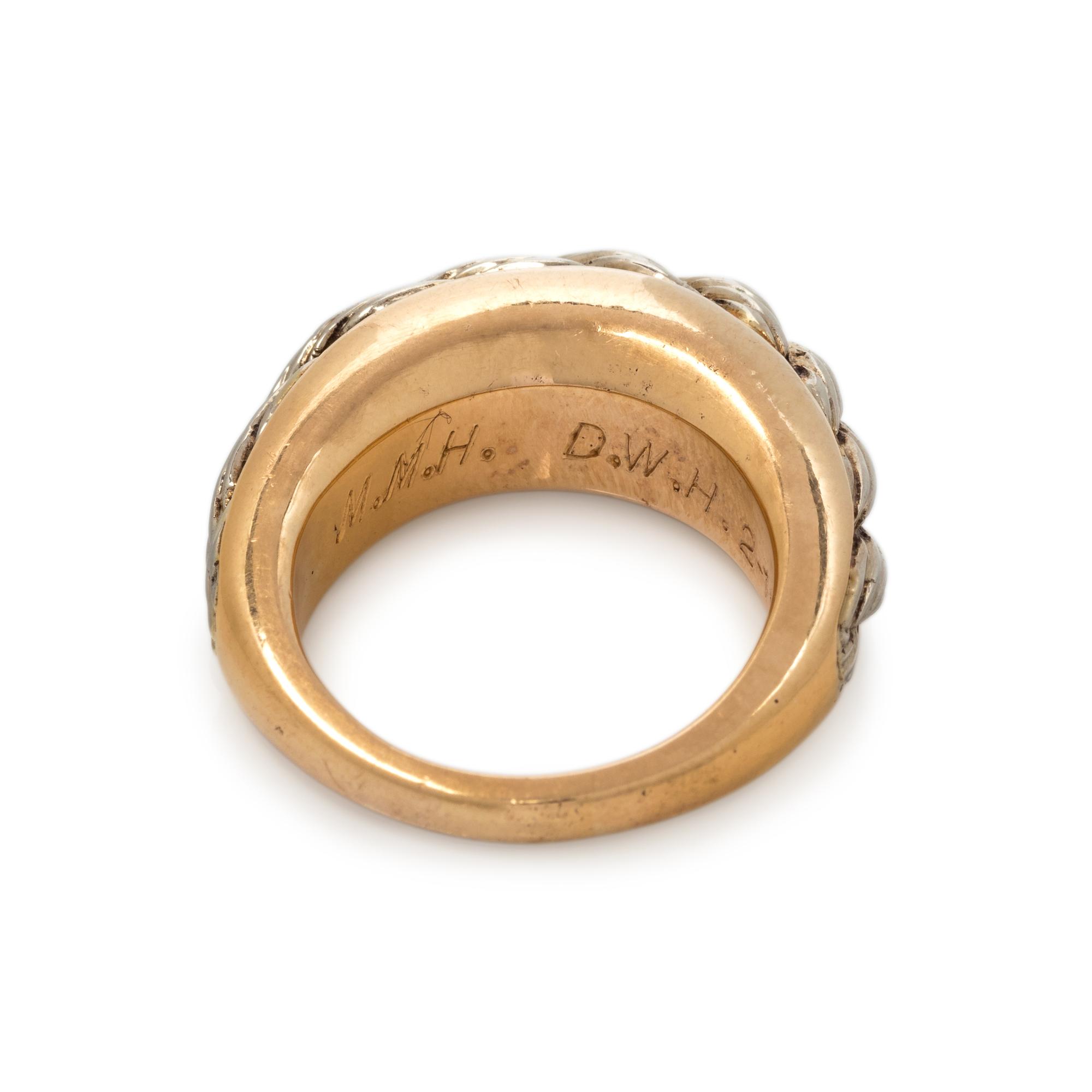 BICOLOR GOLD RING