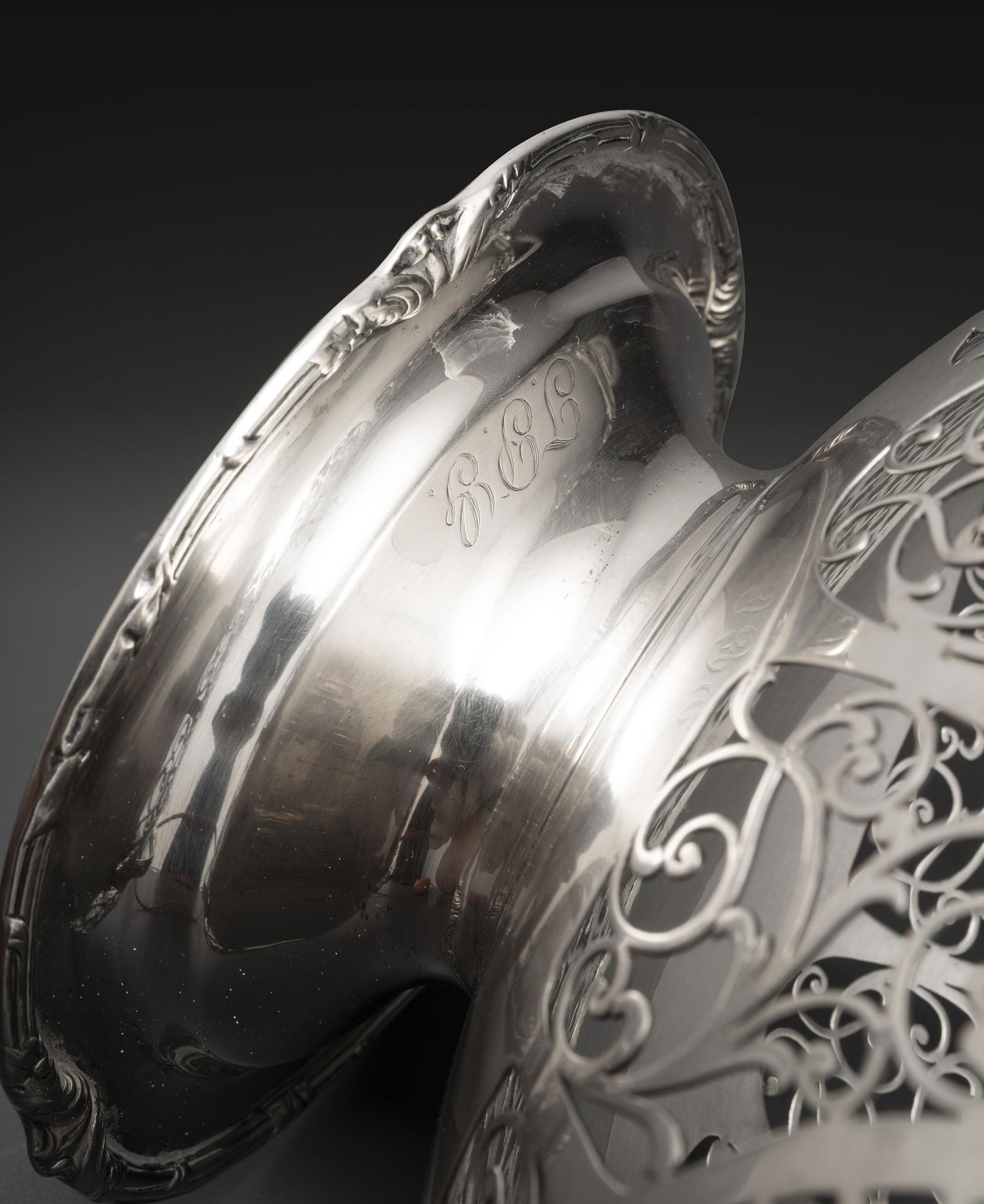 A Three-Handled American Silver Trophy Cup and Basket