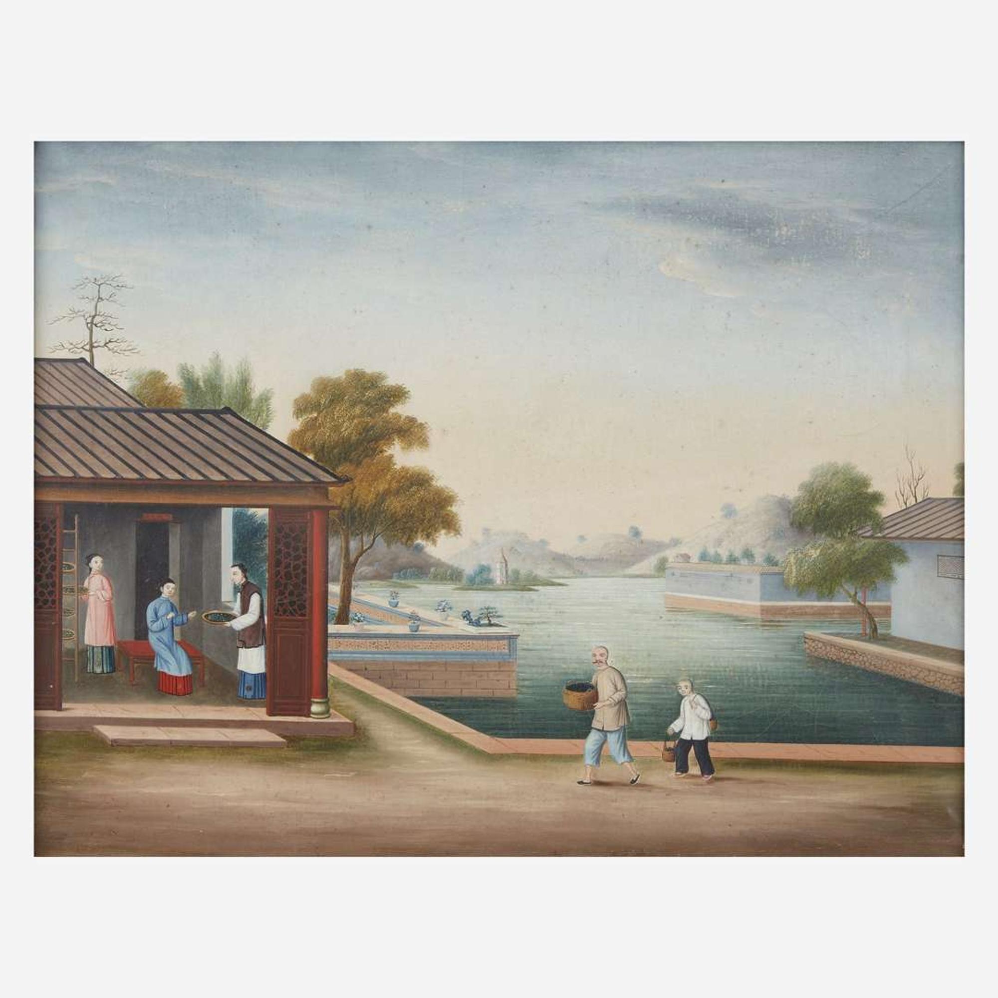 Chinese School 19th century View of Merchant's House