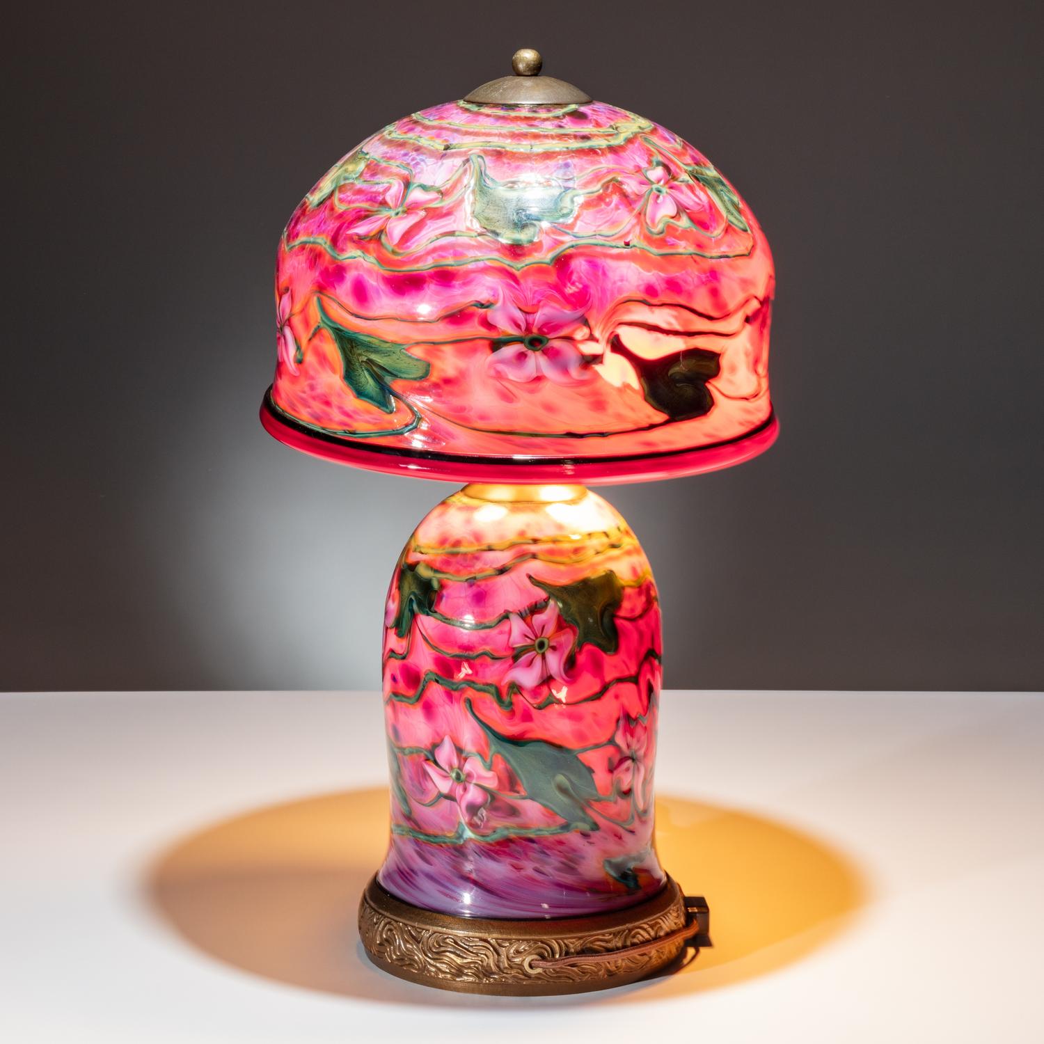 Charles Lotton (American, 1935–2021) — Pink Floral Lamp, 2006