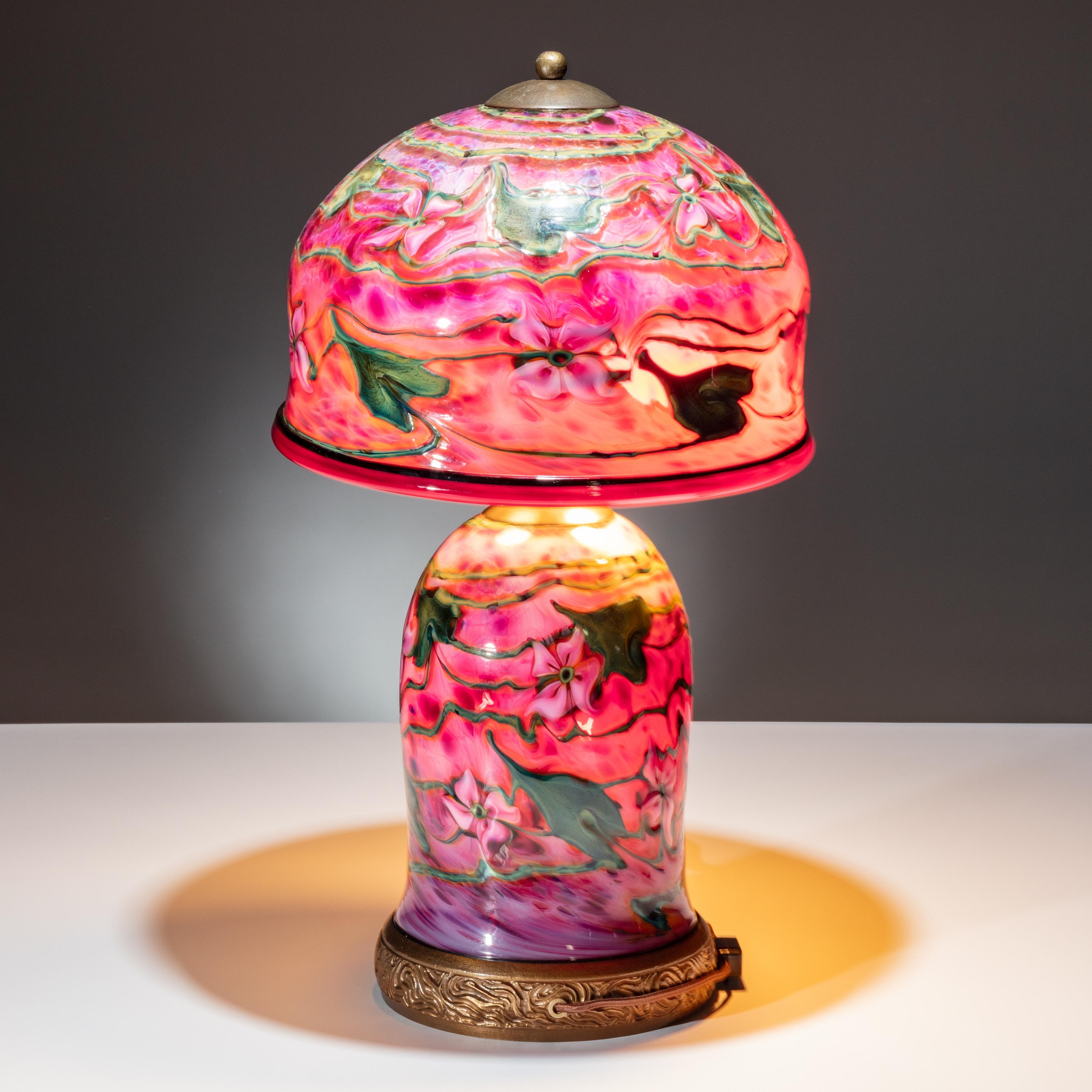 Charles Lotton (American, 1935–2021) — Pink Floral Lamp, 2006