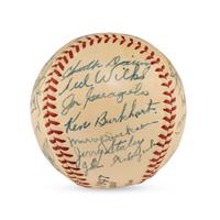 A 1947 St. Louis Cardinals Team Signed Autograph Baseball Featuring Stan Musial and Multiple Hall of Famers (JSA Letter of Authenticity),