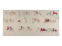 Contemporary Ledger Drawings on Muslin