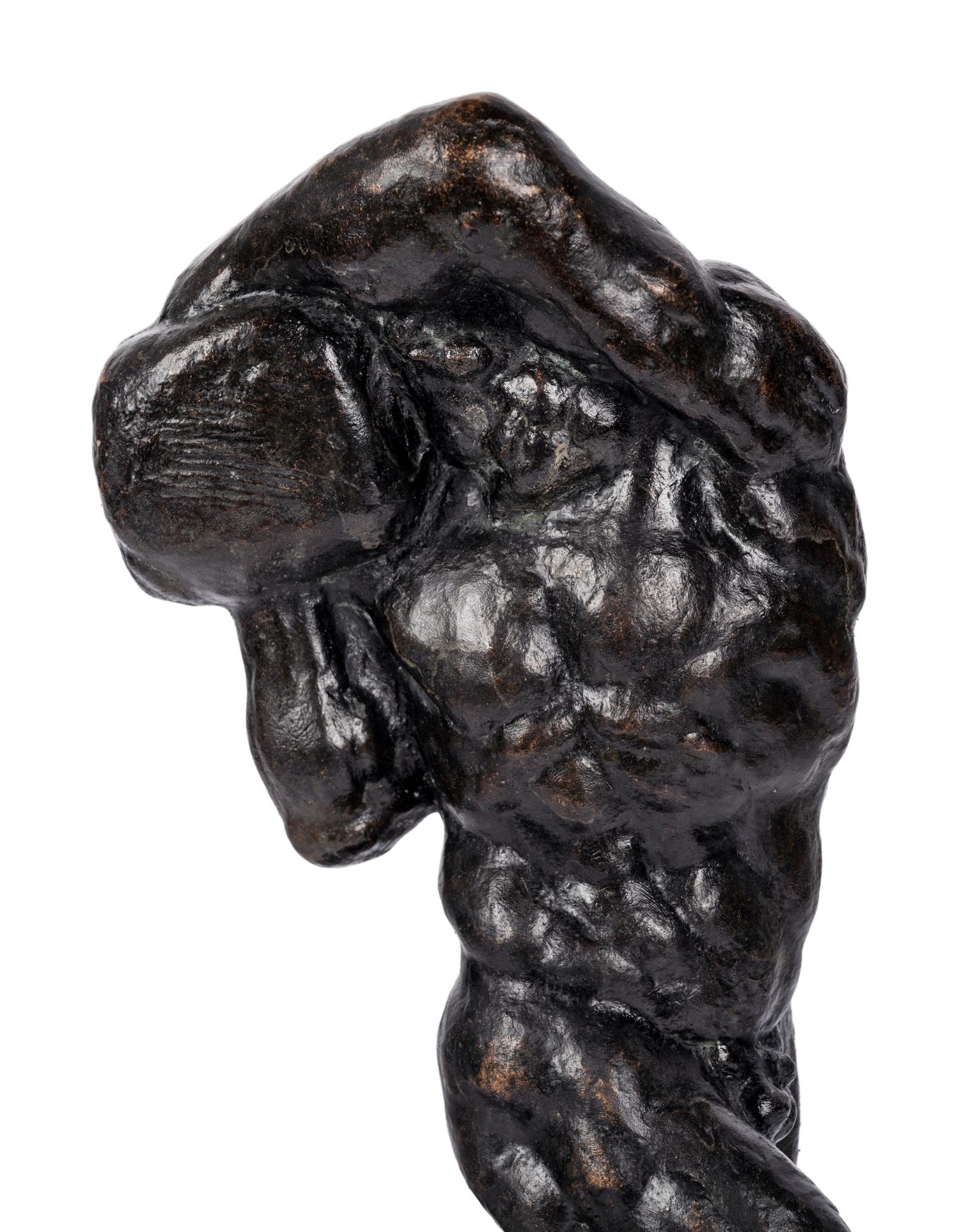 Male Figure with a Boulder