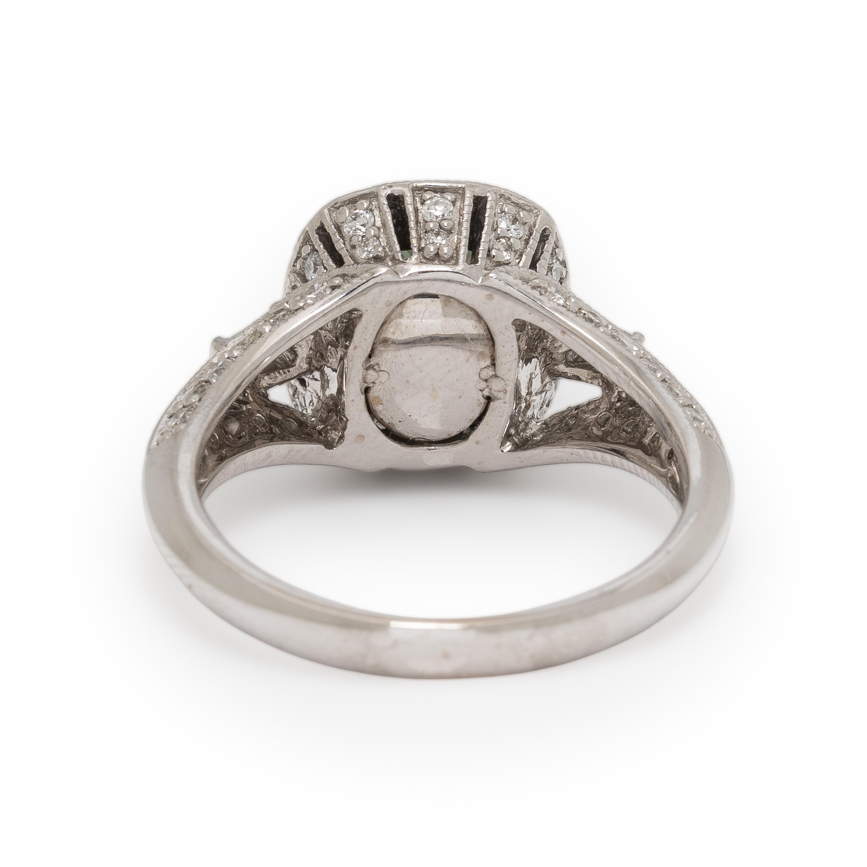 Alexandrite and Diamond Ring