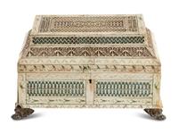 A Russian Prisoner-of-War Carved Bone Table Casket