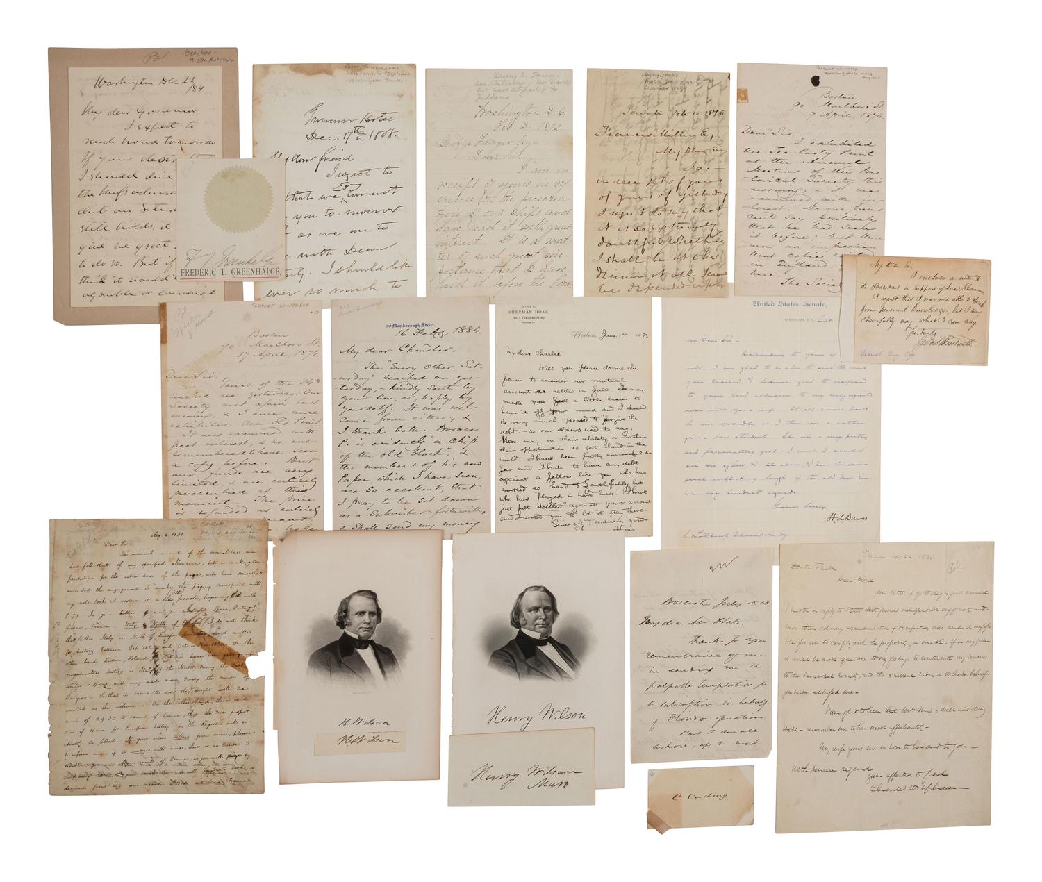 [CIVIL WAR]. ANDREW, John A. ALS related to the "Returning of the Flags" of MA Union regiments.