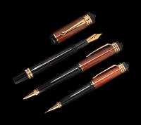 A Montblanc Limited Edition Friedrich Schiller Fountain Pen, Rollerball Pen and Mechanical Pencil Set