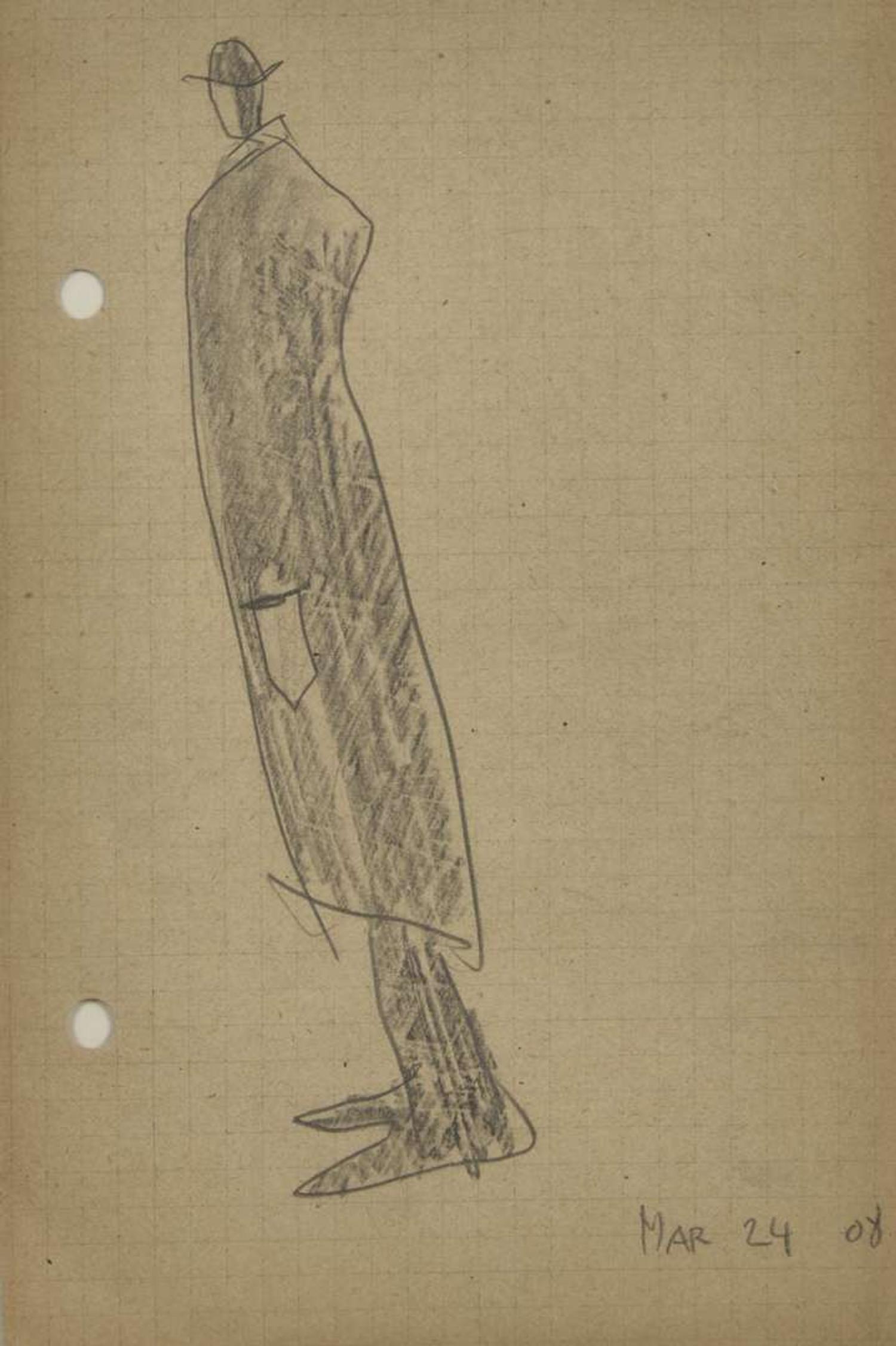 Lyonel Feininger (German/American, 1871-1956) - Standing Man
