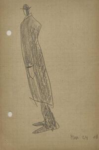 Lyonel Feininger (German/American, 1871-1956) - Standing Man