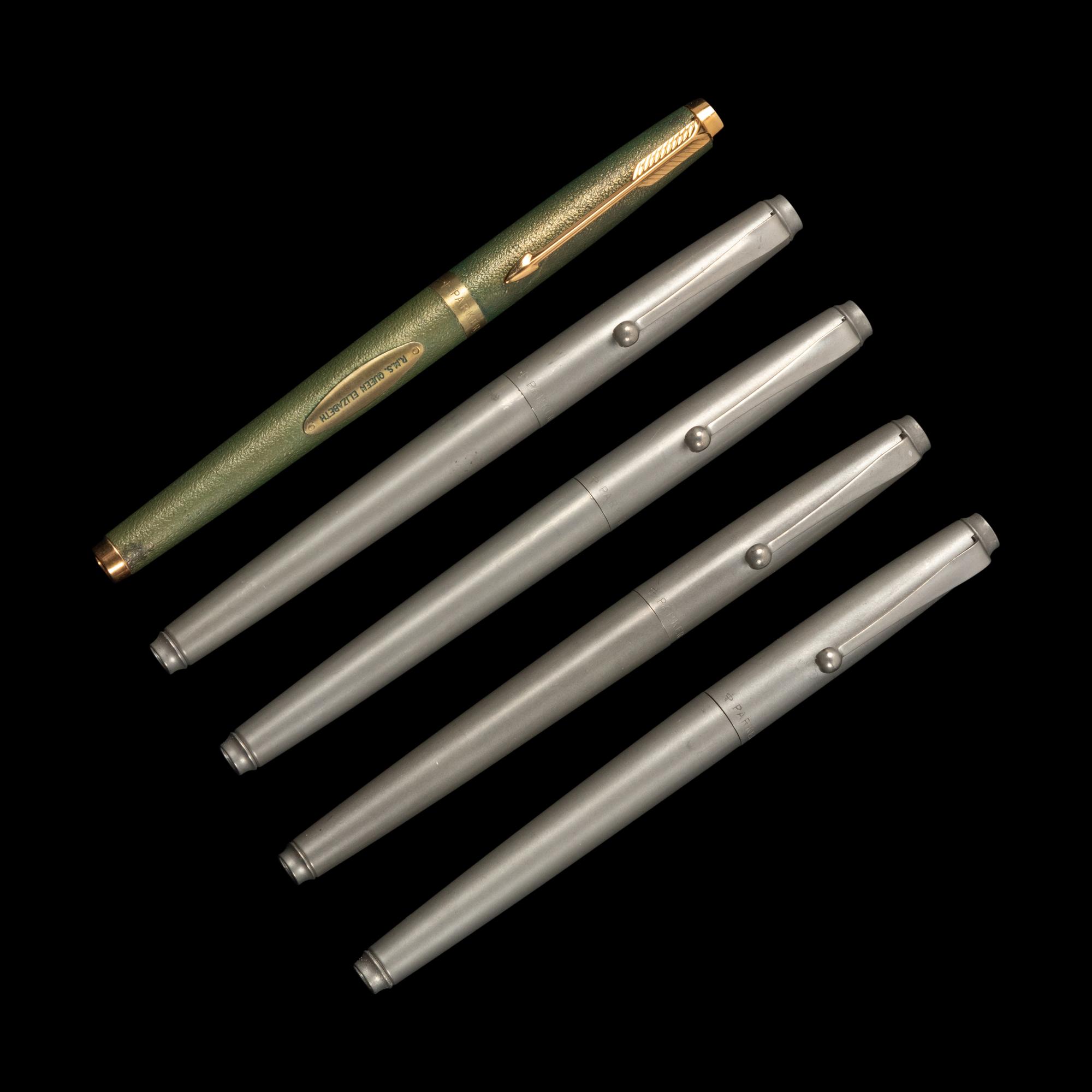 A Group of Five Parker Limited Edition Fountain Pens